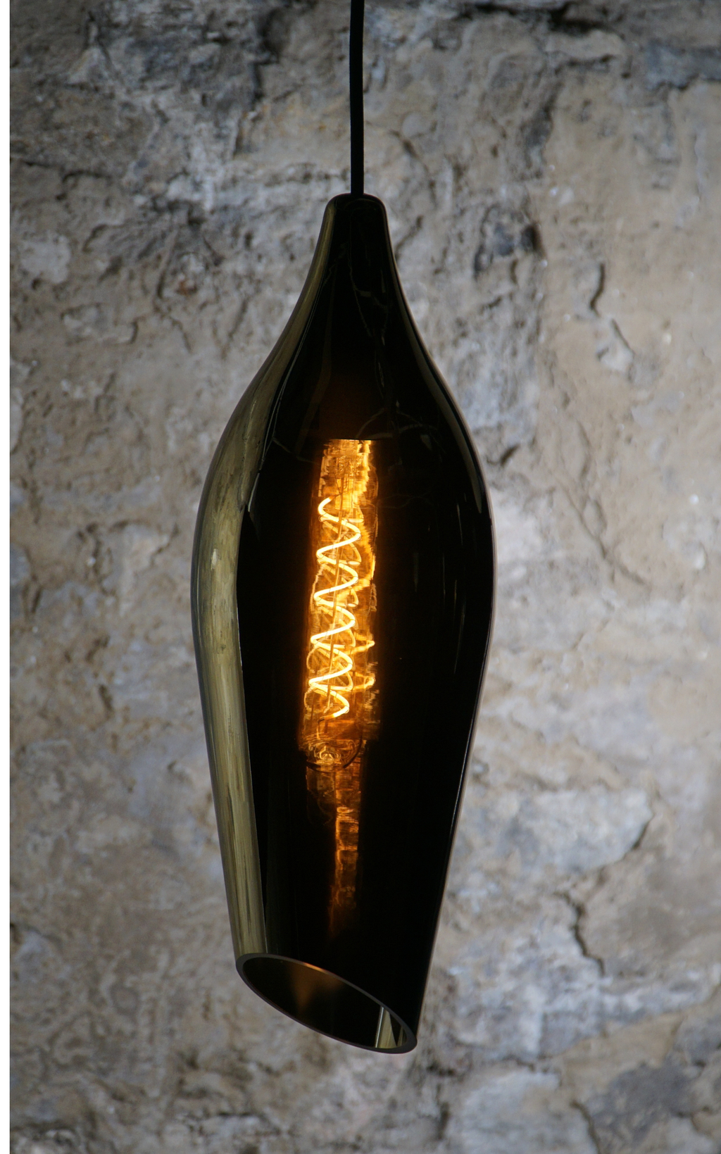 Carmen M Smooth Gold Pendant