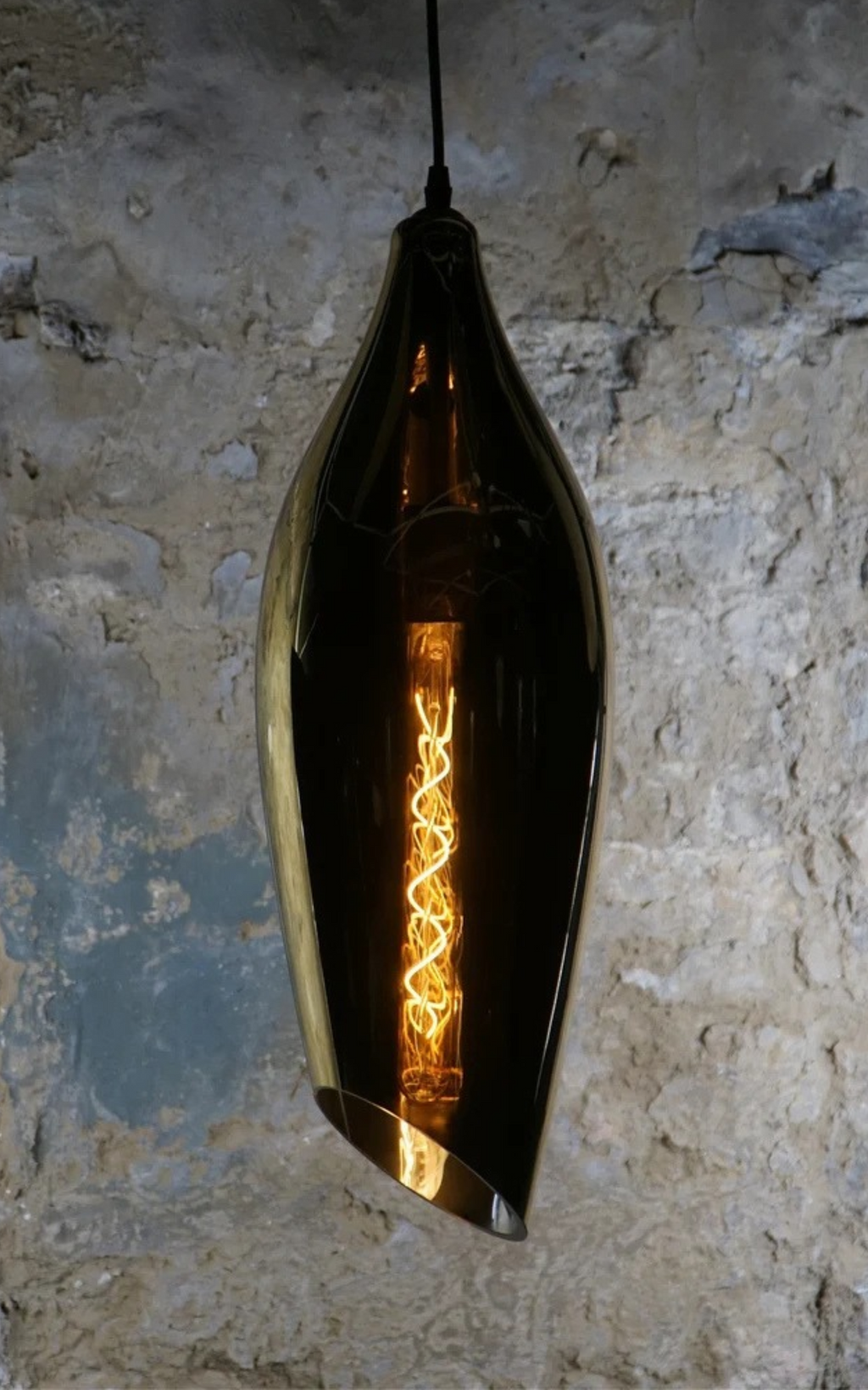 Carmen L Smooth Gold Pendant