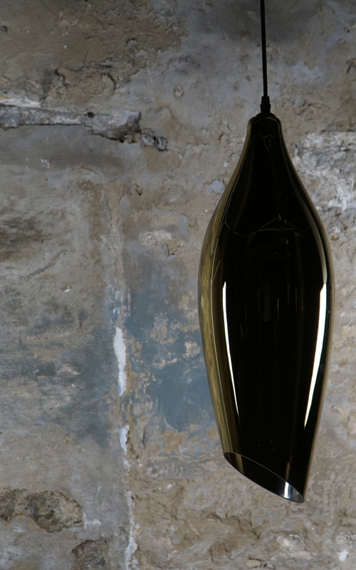 Carmen L Smooth Gold Pendant