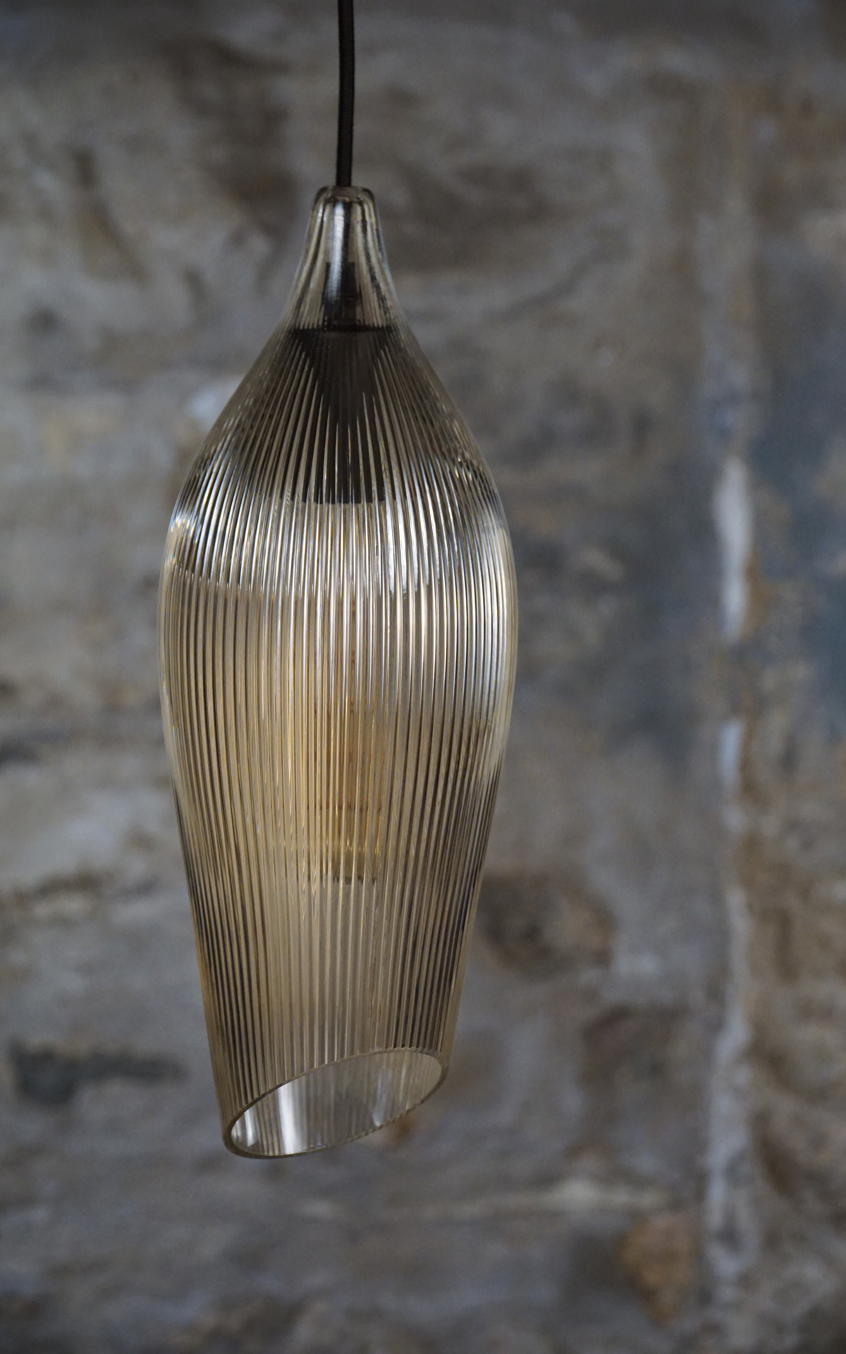 Carmen M Ribbed Cognac Pendant