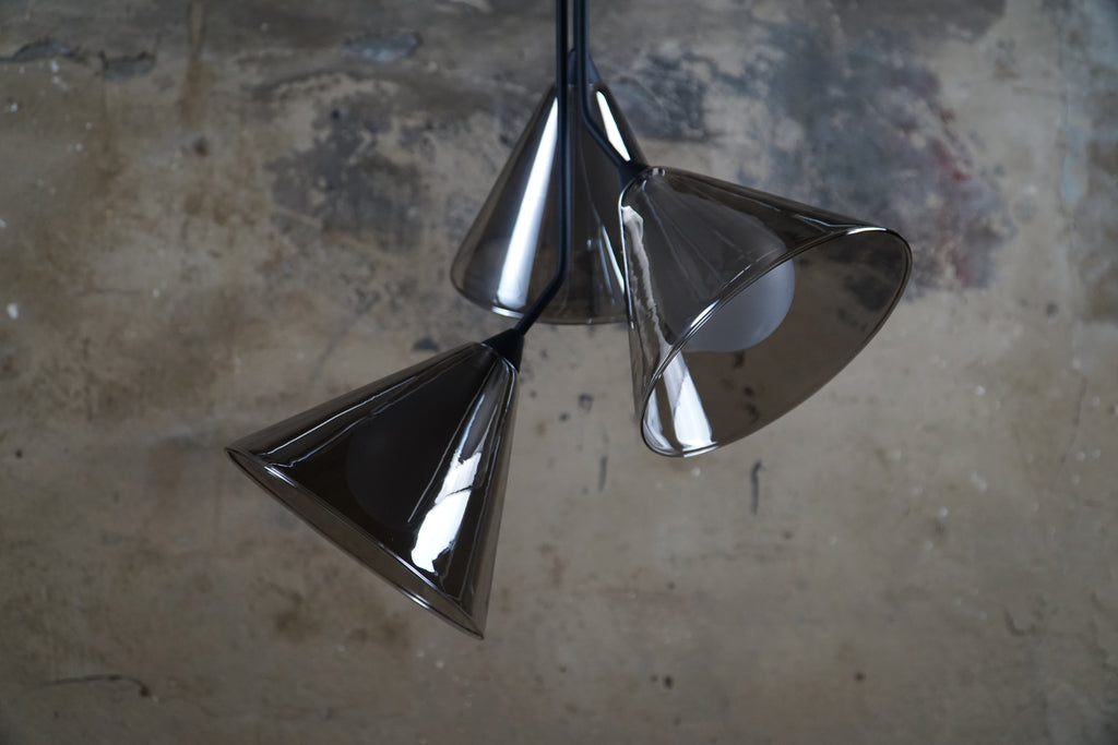 Salvino Smoke 3-light Pendant