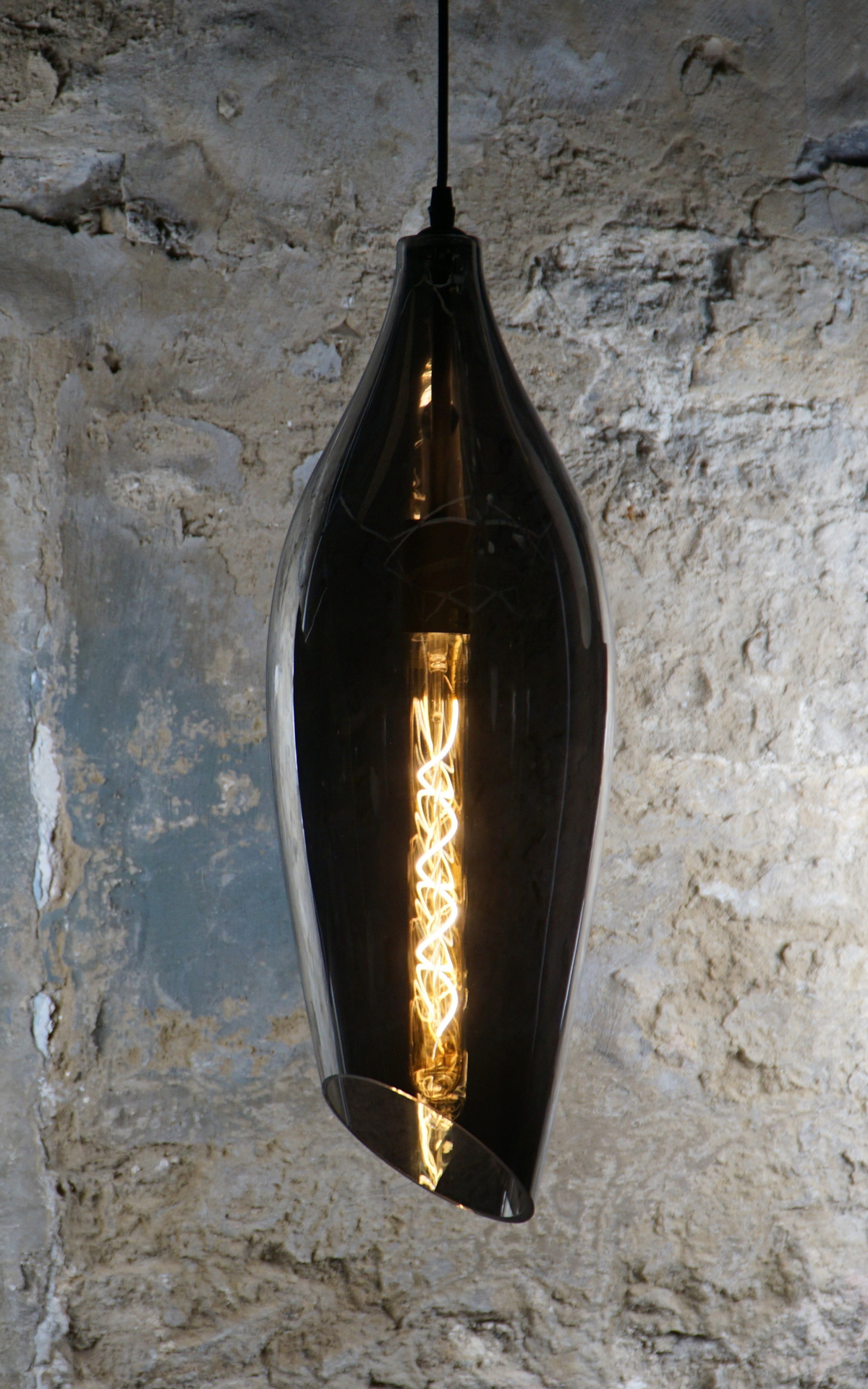 Carmen L Smooth Smoke Pendant