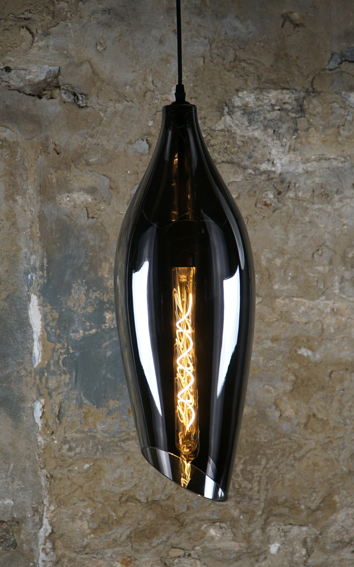 Carmen L Smooth Smoke Pendant