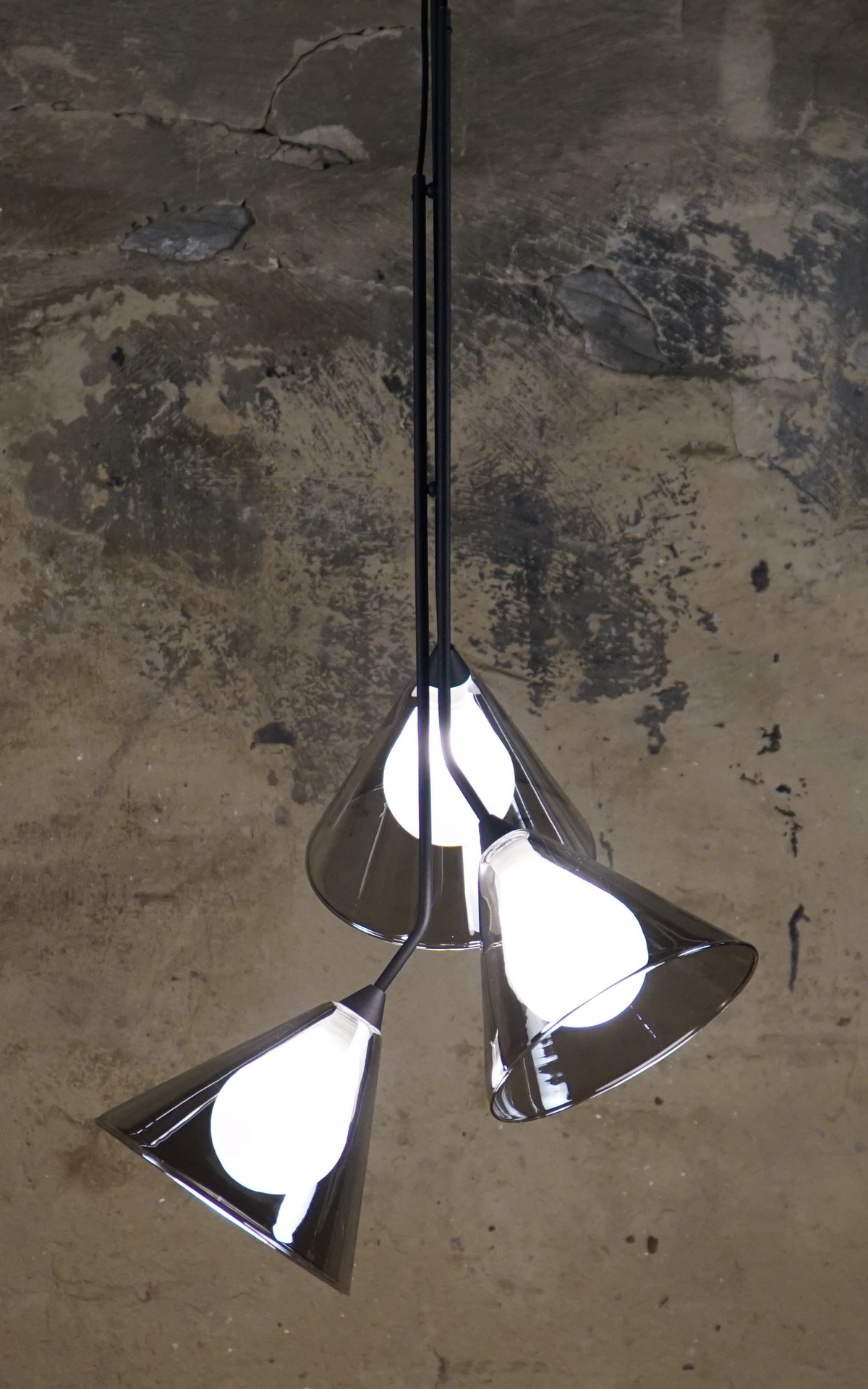 Salvino Smoke 3-light Pendant